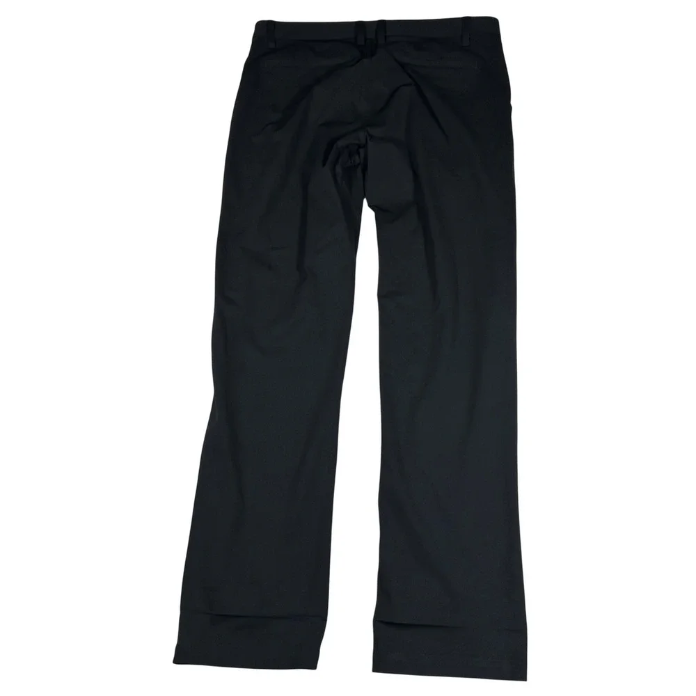 Rhone Commuter Pants Mens 34 Black Slim Straight Performance Trousers 100161